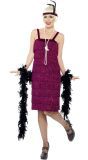 Bordeaux Rode Jazz Flapper Jurk