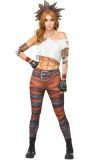 Borderlands Psycho Dames Kostuum Bruin
