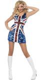 Britse Glitter Jurkje