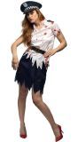 Britse Zombie Politie Kostuum Dames Halloween