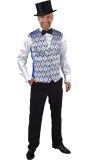 Brocaat Gilet Blauw