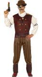 Bruin Gestreept Steampunk Kostuum