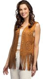 Bruin Hippie Gilet Dames Festival