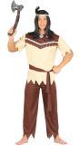 Bruin Indianen Kostuum Heren