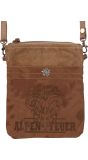 Bruin Oktoberfest Tasje Vintage Canvas Schoudertas