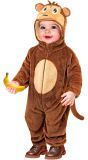 Bruine Aap Onesie Baby