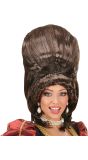 Bruine Barones Pruik