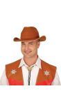 Bruine Basic Cowboyhoed Vilt