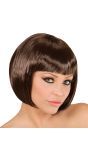 Bruine Boblijn Pruik
