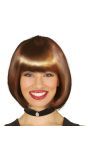Bruine Boblijn Pruik Dames