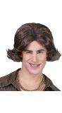 Bruine Disco Pruik Mannen