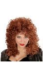 Bruine Eleonore Pruik Dames
