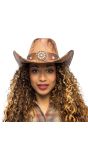 Bruine Festival Bloem Cowboyhoed