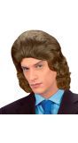 Bruine Frankie Pruik