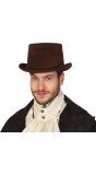 Bruine Hoge Steampunk Hoed