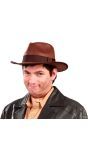 Bruine Indiana Jones Avonturier Hoed