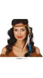 Bruine Indianen Hoofdband met Veer