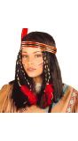 Bruine Indianen Pruik