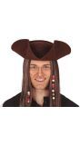 Bruine Jack Sparrow Hoed