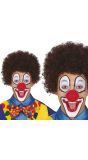 Bruine Krullen Clownspruik