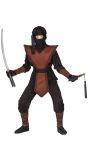 Bruine Ninja Kostuum