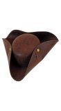 Bruine Piratenhoed Lederlook