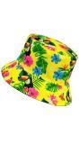 Bucket Hat Geel Bloemen Dames Heren