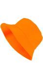 Bucket Hat Neon Oranje Dames Heren
