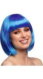 Cabaret Boblijn Pruik Blauw