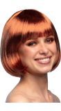 Cabaret Boblijn Pruik Koper Bruin