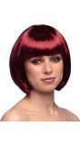 Cabaret Boblijn Pruik Mahonie Rood