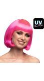 Cabaret Boblijn Pruik Neon Roze