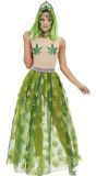 Cannabis Prinses Dames Kostuum Groen