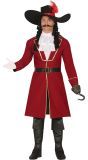 Captain Corsair Piratenkostuum Rood/Zwart