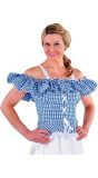 Carmen Blouse Blauw Dames