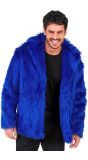 Carnaval Bontjas Blauw Heren