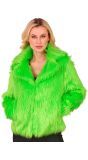 Carnaval Bontjas Groen Dames