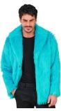 Carnaval Bontjas Turquoise Blauw Heren