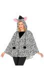 Carnaval Zebra Poncho