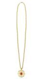 Charming Gouden Vampier Ketting Rood