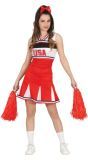 Cheerleader Jurk Meisjes 14-16 Jaar Rood