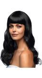 Chique Lange Pruik Zwart