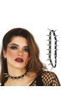 Choker met Spikes Zwart