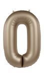 Cijfer 0 Folieballon Goud 86 cm