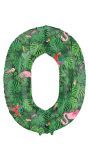 Cijfer 0 Jungle Folieballon