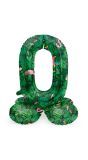 Cijfer 0 Jungle Kleine Staande Folieballon