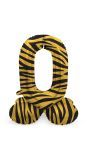 Cijfer 0 Tiger Print Kleine Staande Folieballon