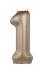 Cijfer 1 Folieballon Goud 86 cm