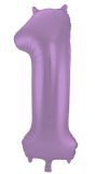 Cijfer 1 Metallic Paars Folieballon 86cm