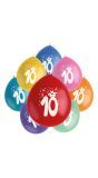 Cijfer 10 Ballonnen set Gekleurd Monsters